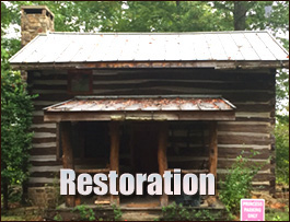 Historic Log Cabin Restoration  Sedalia, North Carolina